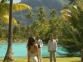 Wedding ceremony in Bora Bora.