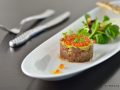 FOOD SHOT - Kanifushi Tuna Tartar with salmon caviar and green papaya salad